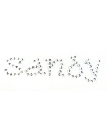 sandy nome termoadesivo strass