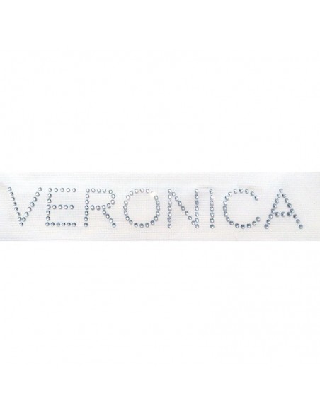 rhinestone name block letters, veronica