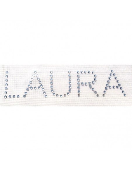 rhinestone name Laura