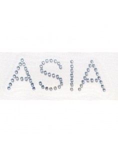 nome stampatello asia strass termoadesivi