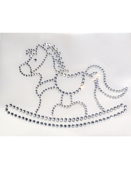 cavallo a dondolo strass hotfix