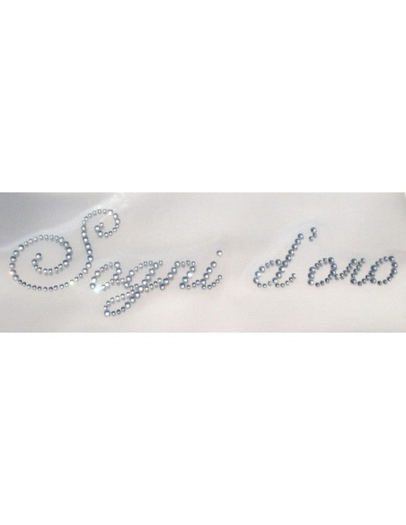 Sogni d'oro rhinestone iron on writing