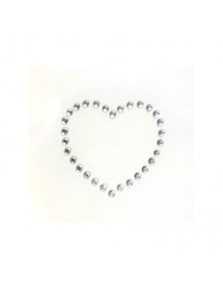 cuore strass termoadesivi