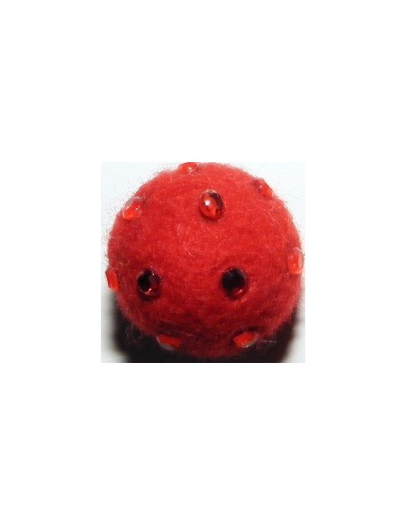 palline feltro con strass 14mm