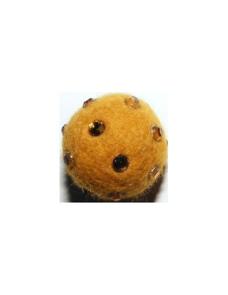 palline feltro con strass 12 mm