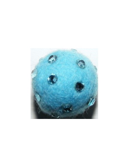 palline feltro con strass 12 mm