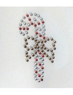 bastoncino di natale strass...