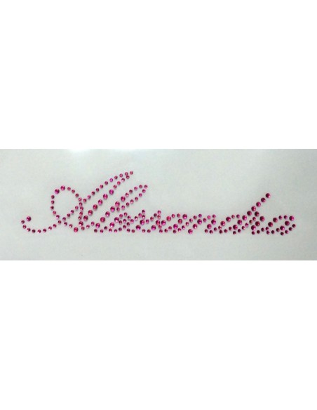 Alessandra, nome strass 15x3,5