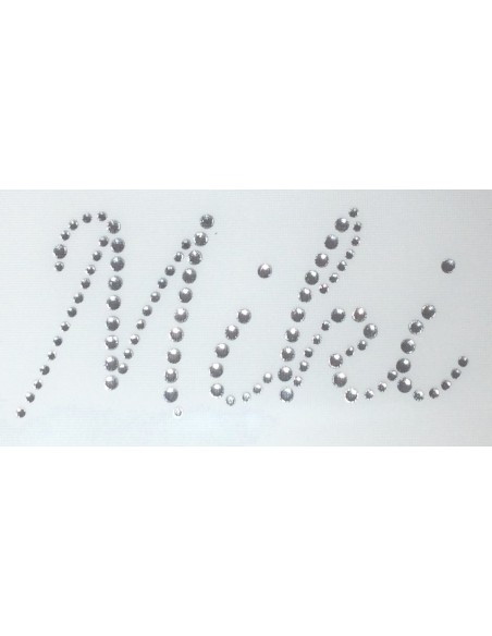Miki nome strass termoadesivo