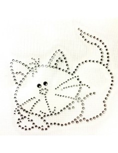 gattino strass termoadesivi