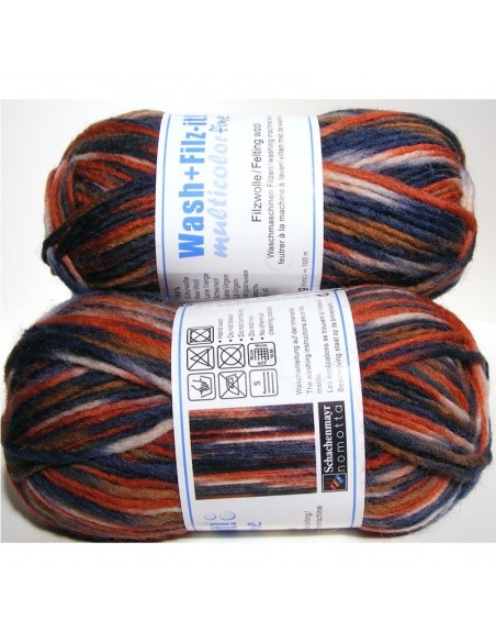 gomitolo wash+filz it multicolor fine 50gr