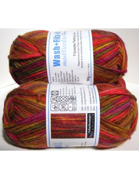 gomitolo wash+filz it multicolor fine 50gr