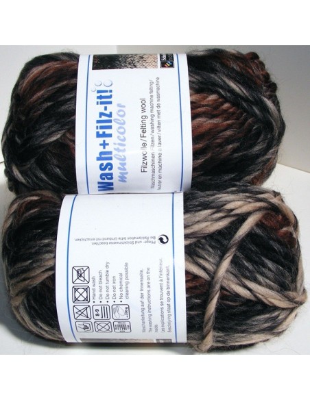 gomitolo wash+filz it multicolor 50gr