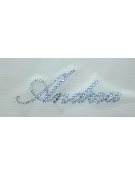 nome Andrea termoadesivo strass H35