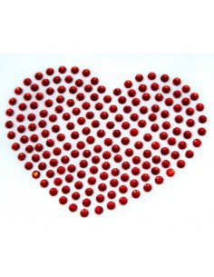 cuore strass pieno L10