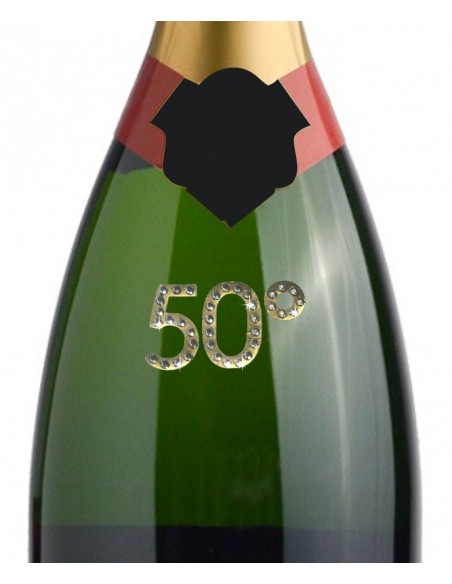 etichetta adesiva con cristalli per anniversario