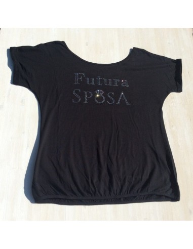 T-shirt con cristalli: Futura Sposa