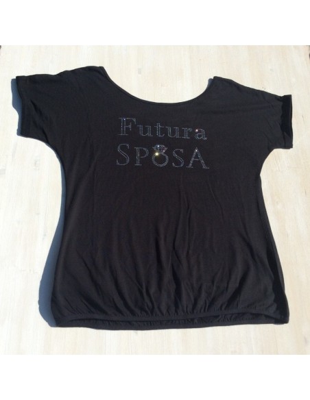T-shirt con cristalli: Futura Sposa