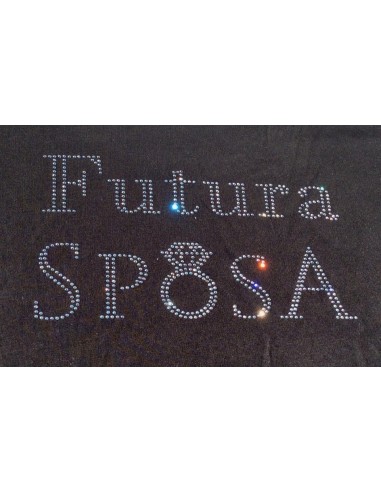 T-shirt con cristalli: Futura Sposa