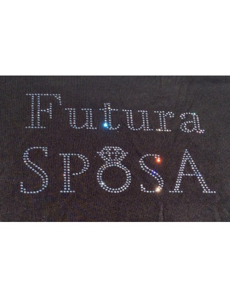 T-shirt con cristalli: Futura Sposa