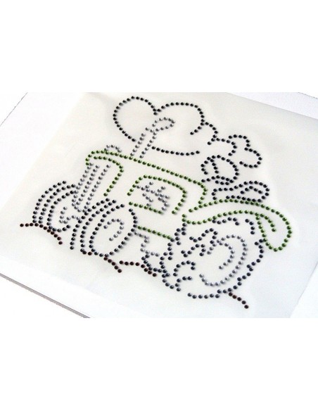 Trattore disegno strass