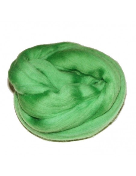 lana merino cardata col. verde