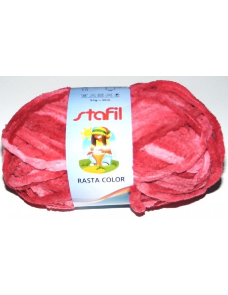filato Stafil rasta color col 2 rosso chiaro/scuro