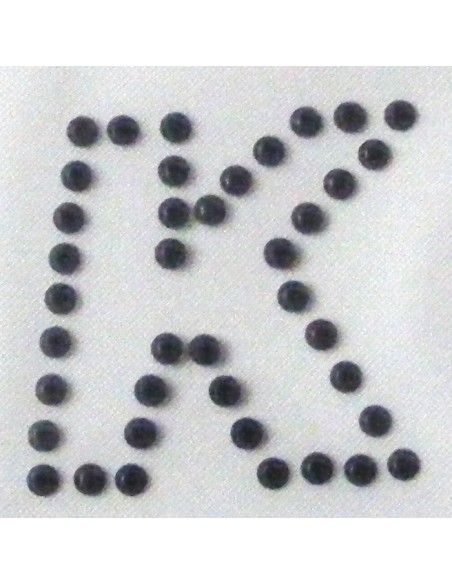 alfabeto maiuscolo bold, borchiette