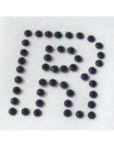 alfabeto maiuscolo bold, borchiette