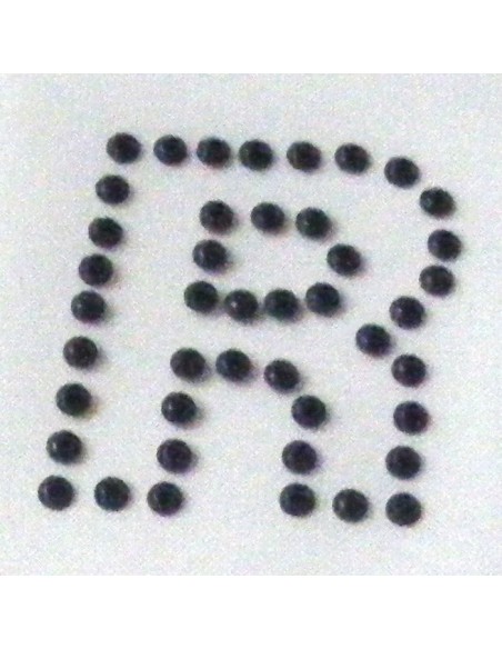 alfabeto maiuscolo bold, borchiette