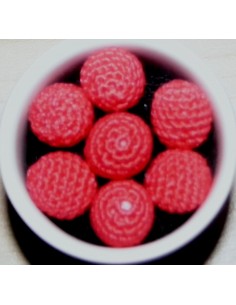 7 palline/perle di cotone...