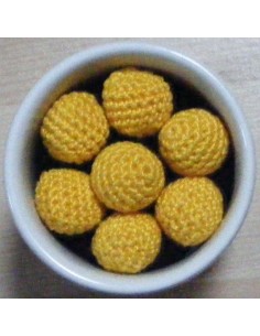 7 palline/perle di cotone...