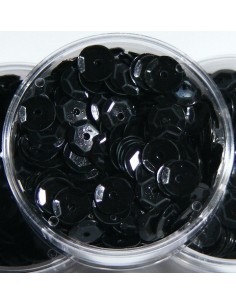 paillettes esagonali nero