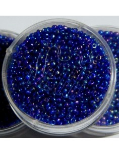 perline 12/0 blu iridescente
