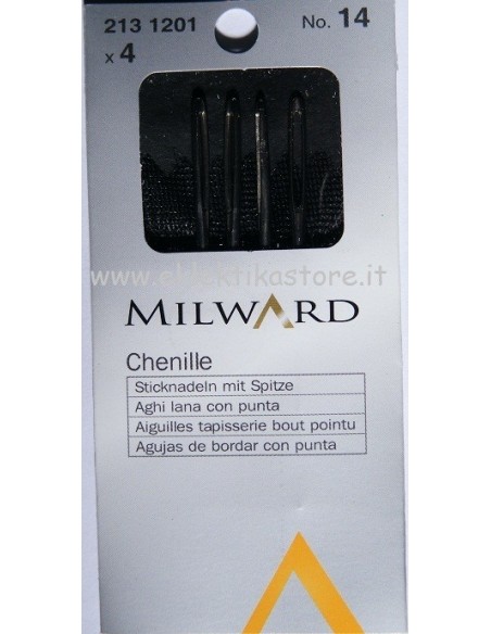 Milward 2131201 Aghi Chenille da lana e ricamo con punta 14