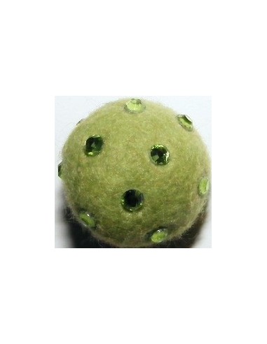 palline feltro con strass 16mm