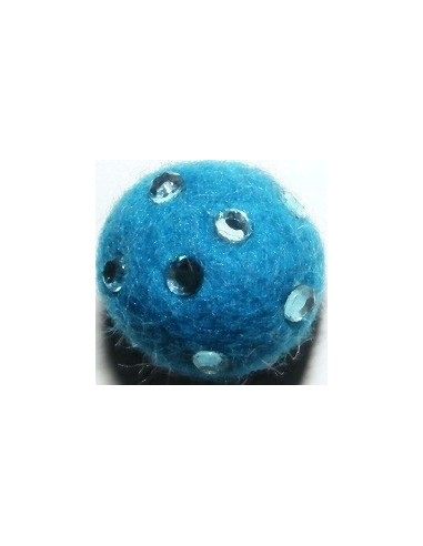 palline feltro con strass 18mm