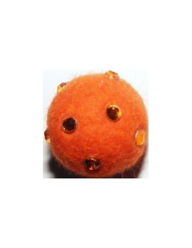 palline feltro con strass 18mm