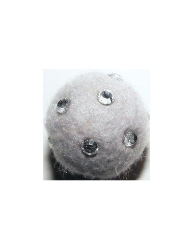 palline feltro con strass 20 mm