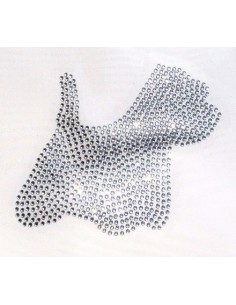 sagoma westie grande strass...