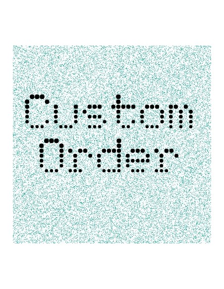 ordine personalizzato di strass