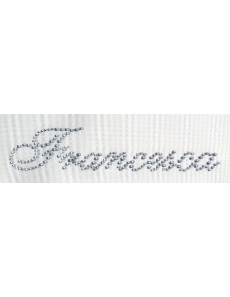 Francesca, nome strass iniziale h2,5cm