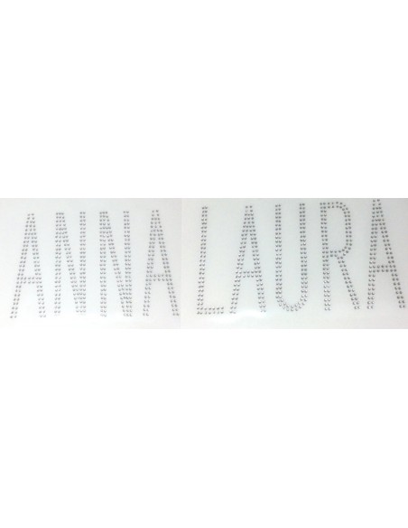 ANNA LAURA, nome strass temoadesivi
