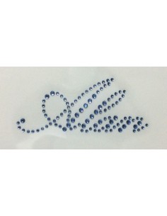 Alan, nome strass termoadesivo, corsivo H35