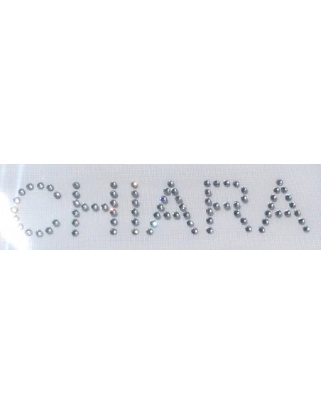 CHIARA, font Arial