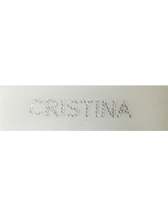 CRISTINA, nome termoadesivo H1