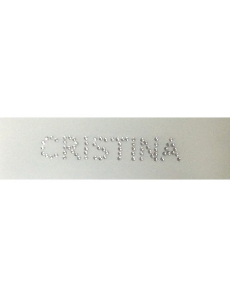 CRISTINA, nome termoadesivo H1