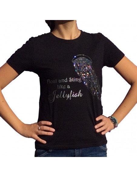 T-shirt con cristalli: Jellyfish