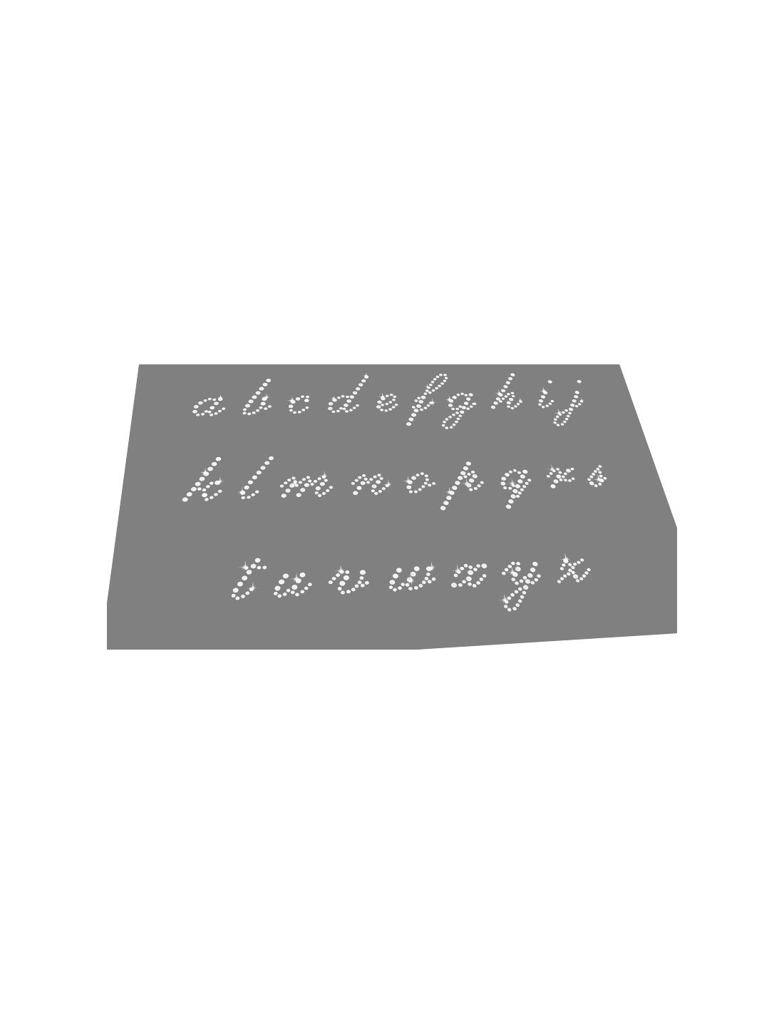 Lettere termoadesive con strass da 7,6 cm/toppa con lettera in