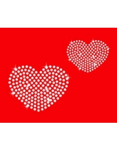 cuore strass termoadesivo 7...
